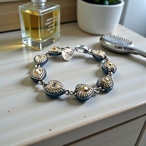 Brighton Heiress Heart Link Crystal Bracelet